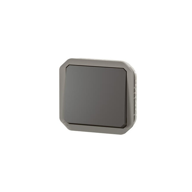 Interrupteur va-et-vient Anthracite Plexo