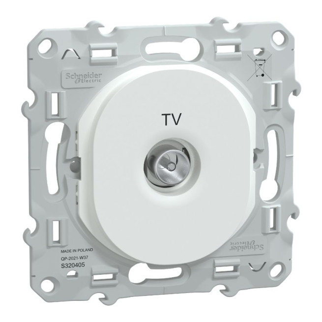 Prise TV simple - Ovalis