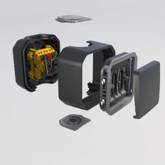 Interrupteur va-et-vient Anthracite Plexo