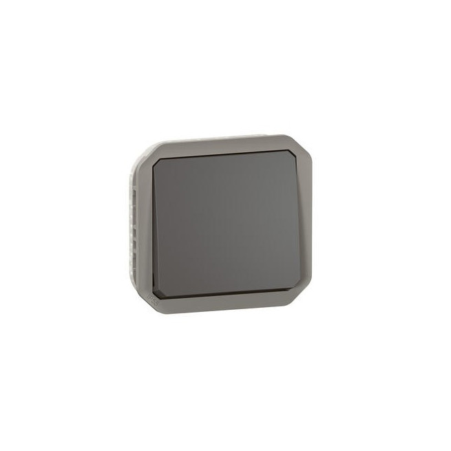 Interrupteur va-et-vient Anthracite Plexo