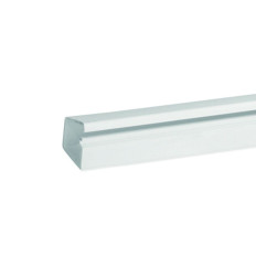 Goulotte auto-adhésive avec couvercle à charnière - 16 x 12 mm - 1 compartiment - Longueur 2 m - Blanc - Tmr