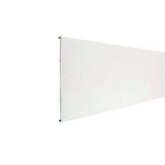 Couvercle supplémentaire - Largeur 250 mm - Pour 250 x 65 mm - Longueur 2,6 m - Blanc - Tecnica-GTL