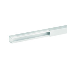 Goulotte de distribution non cloisonnable - 15 x 17 mm - 1 compartiment - Longueur 2 m - Blanc - Ta-e