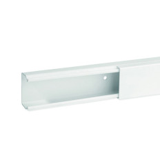 Goulotte de distribution non cloisonnable - 40 x 25 mm - 1 compartiment - Longueur 2 m - Blanc - Ta-e