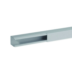 Goulotte de distribution non cloisonnable - 25 x 30 mm - 1 compartiment - Longueur 2 m - Gris - Ta-e
