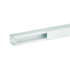 Goulotte de distribution non cloisonnable - 25 x 30 mm - 1 compartiment - Longueur 2 m - Blanc - Ta-e
