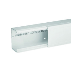Goulotte de distribution non cloisonnable - 60 x 40 mm - 1 compartiment - Longueur 2 m - Blanc - Ta-e