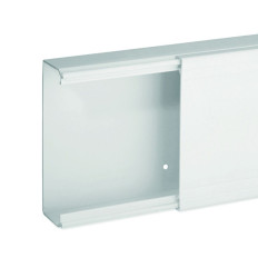 Goulotte de distribution non cloisonnable - 120 x 40 mm - 1 compartiment - Longueur 2 m - Blanc - Ta-e