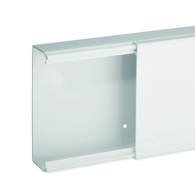 Goulotte de distribution non cloisonnable - 120 x 40 mm - 1 compartiment - Longueur 2 m - Blanc - Ta-e