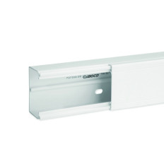 Goulotte de distribution cloisonnable - 60 x 40 mm - 1 compartiment - Longueur 2 m - Blanc - Ta-g