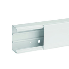 Goulotte de distribution cloisonnable - 80 x 40 mm - 1 compartiment - Longueur 2 m - Blanc - Ta-g