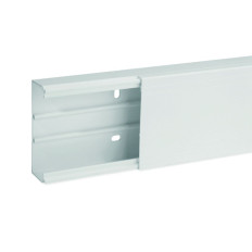 Goulotte de distribution cloisonnable - 100 x 40 mm - 1 compartiment - Longueur 2 m - Blanc - Ta-g