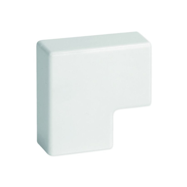Angle plat - Pour 25 x 17 mm - Blanc - Ta-e