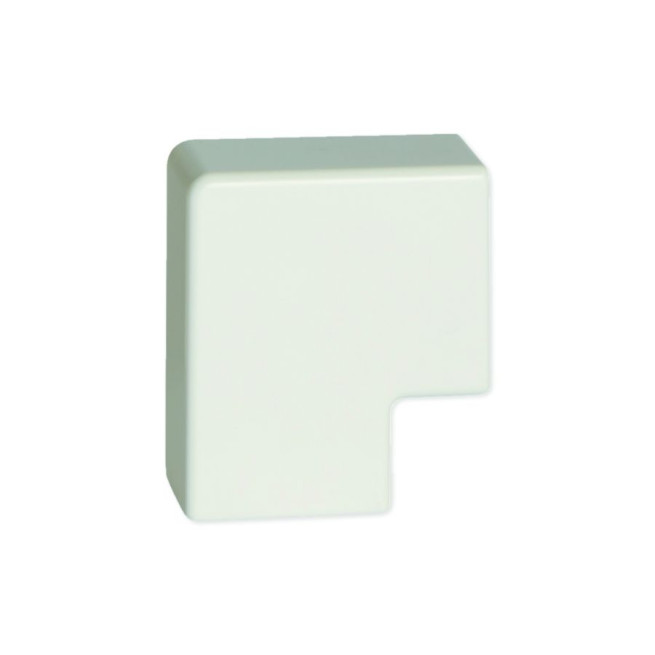 Angle plat - Pour 40 x 25 mm - Blanc - Ta-e