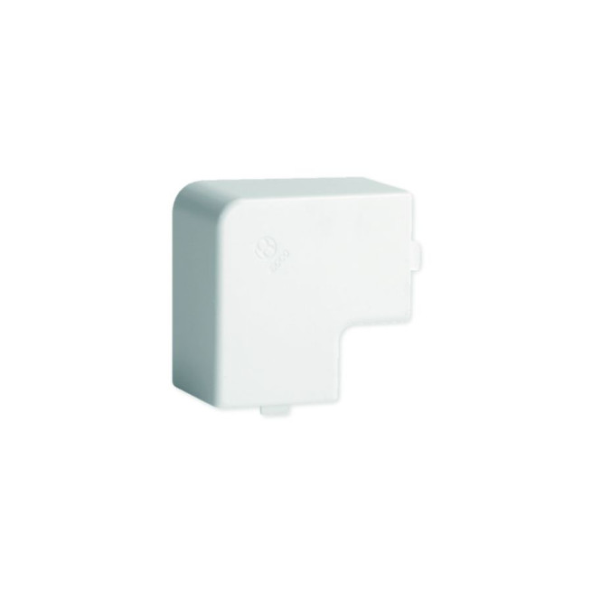 Angle plat - Pour 40 x 40 mm - Blanc - Ta-e