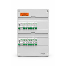Tableau pré-équipé - Logement type T3/T4 - 2 rangées - 13 modules - XE - Resi9
