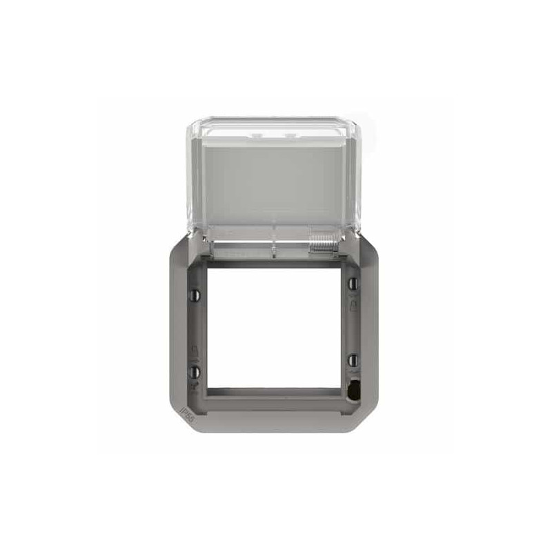 Adaptateur Mosaic 2 modules Gris Plexo