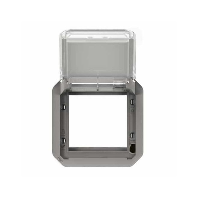Adaptateur Mosaic 2 modules Gris Plexo