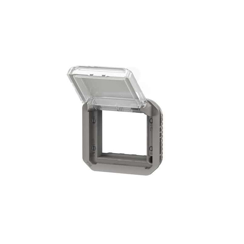 Adaptateur Mosaic 2 modules Gris Plexo