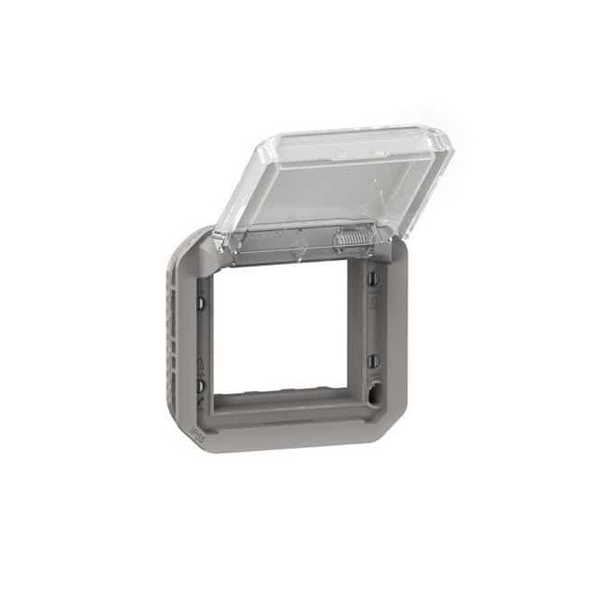 Adaptateur Mosaic 2 modules Gris Plexo