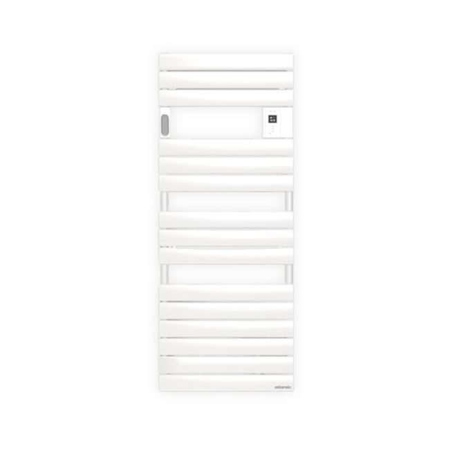 Sèche-serviettes Adelis - Standard - Avec soufflerie - 2000 W - Blanc brillant