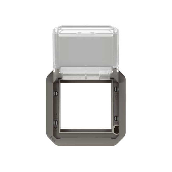Adaptateur Mosaic 2 modules Anthracite Plexo