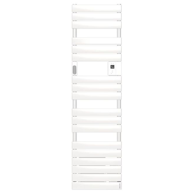 Sèche-serviette Adelis - Étroit - Avec soufflerie - 1500W - Blanc Brillant