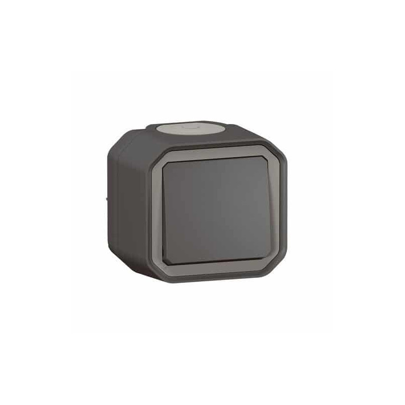 Poussoir NO complet Anthracite Plexo