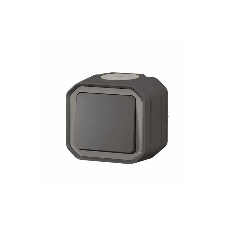 Poussoir NO complet Anthracite Plexo