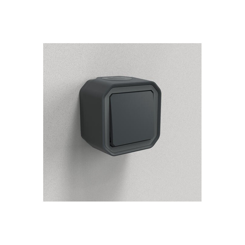 Poussoir NO complet Anthracite Plexo