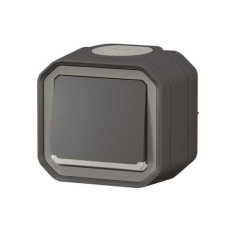 Poussoir NO lumineux Anthracite Plexo