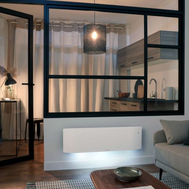 Radiateur connecté lumineux Divali Néo - Plinthe - 1500 W