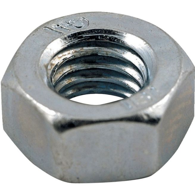 Lot de 50 écrous hexagonal - Acier zingué - M10