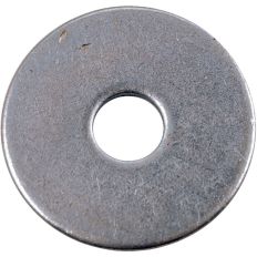 Lot de 100 rondelles plates extra larges - Acier zingué - M5