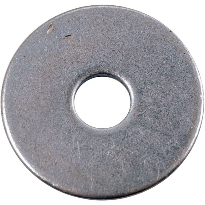 Lot de 100 rondelles plates extra larges - Acier zingué - M5