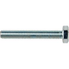 Lot de 50 vis métaux - Tête hexagonale - Acier zingué - M6 x 40 mm