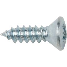 Lot de 200 vis tôle - Tête ovale - Pozidriv - Acier zingué - 4,2 x 16 mm