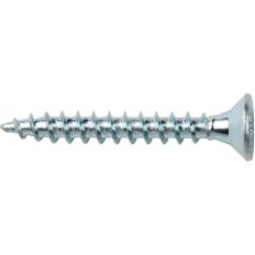 Lot de 100 vis bois aggloméré - Tête fraisée - Torx - Acier zingué - 6 x 40 mm