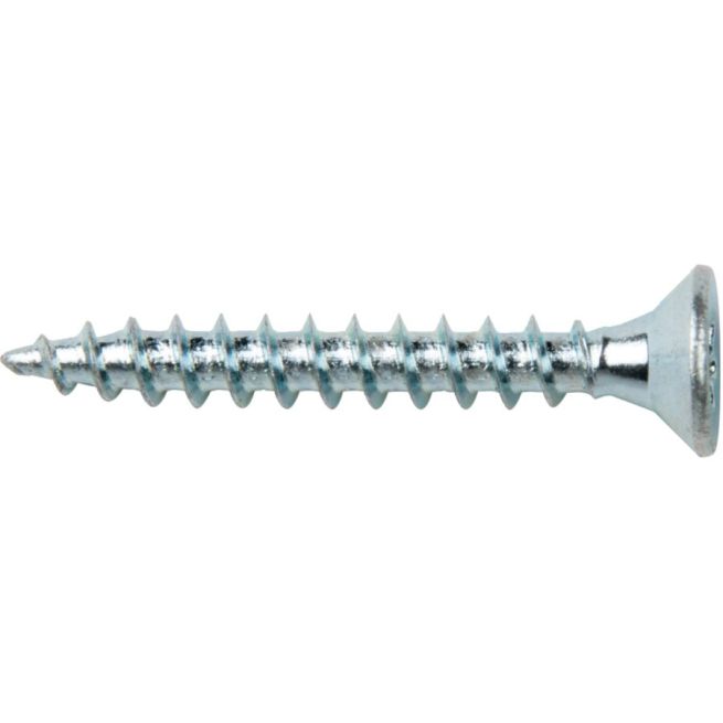 Lot de 100 vis bois aggloméré - Tête fraisée - Torx - Acier zingué - 5 x 40 mm