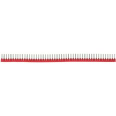Lot de 500 embouts de câblage en bande - Diamètre 1 mm² - 10 bandes de 50 embouts