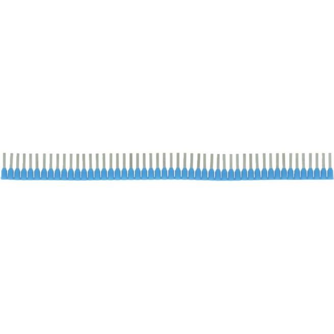Lot de 500 embouts de câblage en bande - Diamètre 0,75 mm² - 10 bandes de 50 embouts