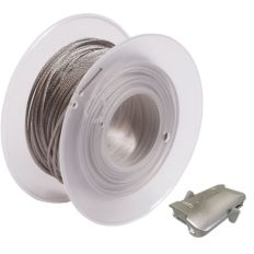 Kit de suspension avec câblette - Diamètre 1,5 mm - Longueur 150 m - Avec 100 verrous