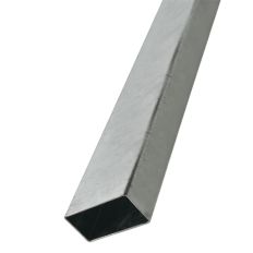 Poteau pour panneau de signalisation - Avec tube acier galvanisé - Longueur 2 m - 80 x 40 mm