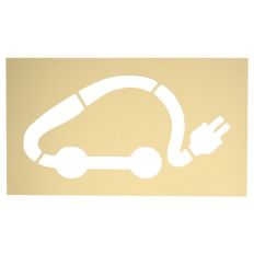 Pochoir voiture électrique - 300 x 600 mm