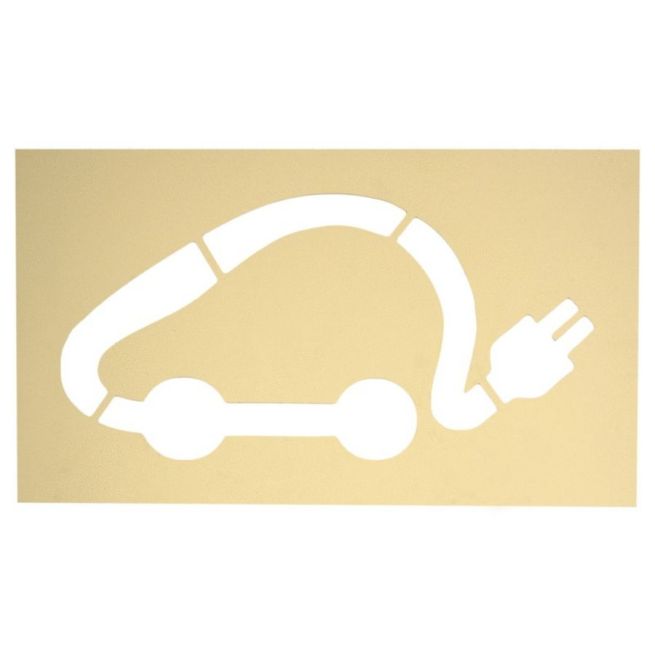 Pochoir voiture électrique - 300 x 600 mm