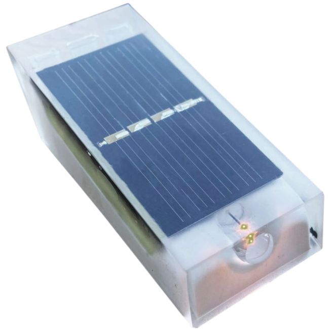 LED solaire jour/nuit pour butée de parking - Noir