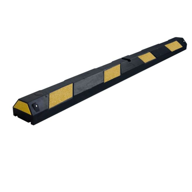 Butée de parking - 1830 x 150 x 100 mm - Noir / Jaune - Avec fixations