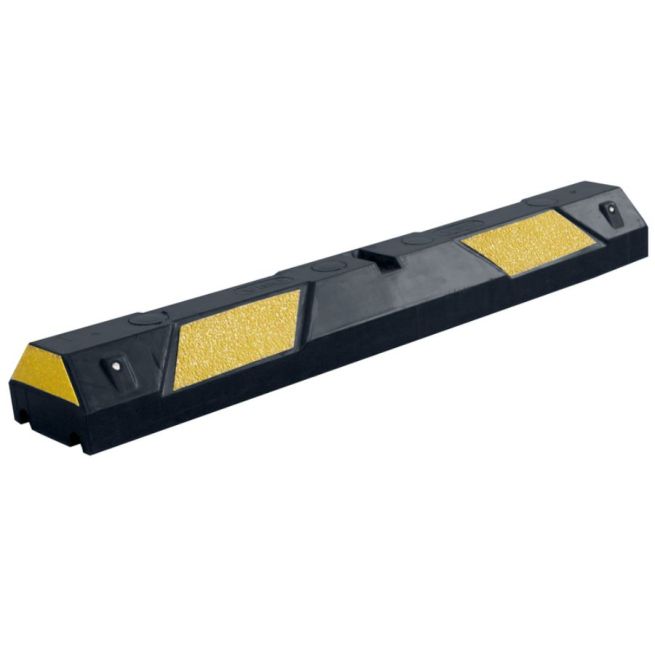 Butée de parking - 1300 x 150 x 100 mm - Noir / Jaune - Avec fixations