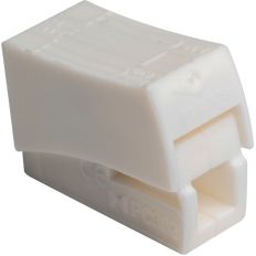 Lot de 100 bornes luminaire - 2 rigides 1 souple - Blanc