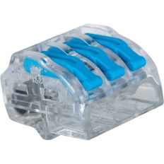 Lot de 500 bornes de connexion à levier - 3 entrées - 0,2-4 mm²